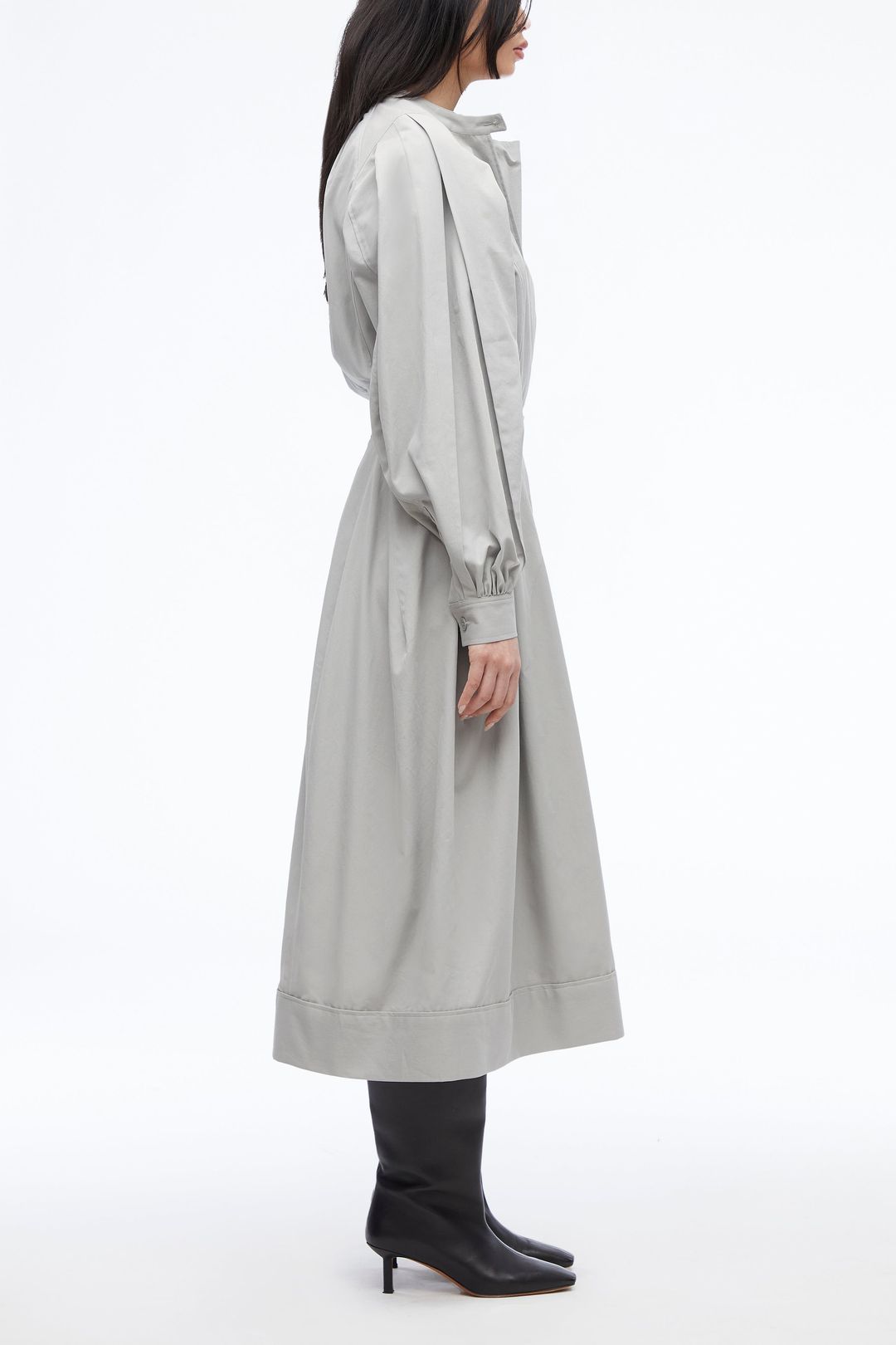 Oxford Cotton Poet Dress #3