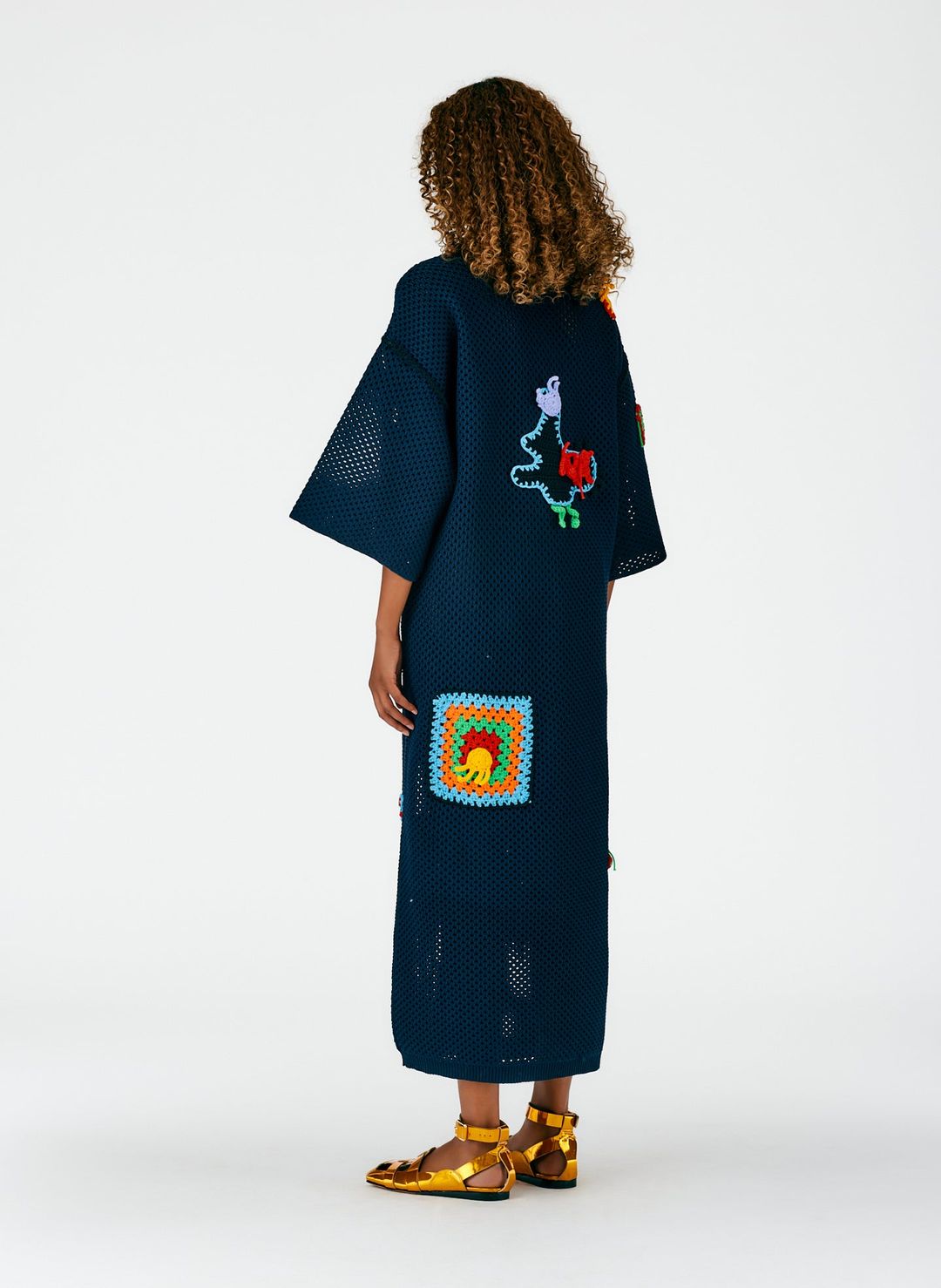 Tech Crochet Polo Shirtdress #5