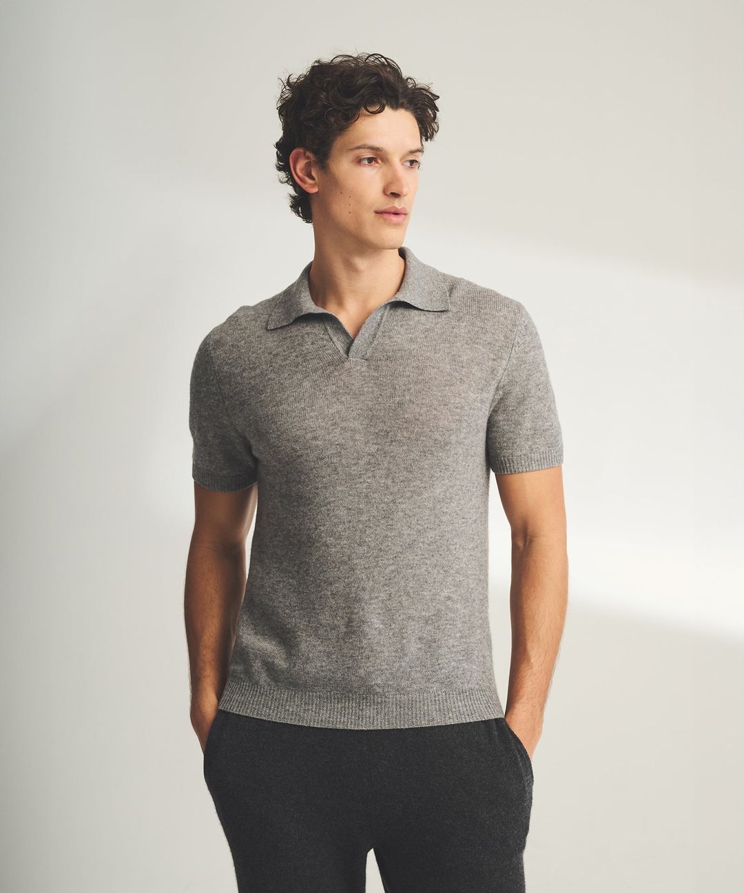 Lightweight Cashmere Short Sleeve Polo #18