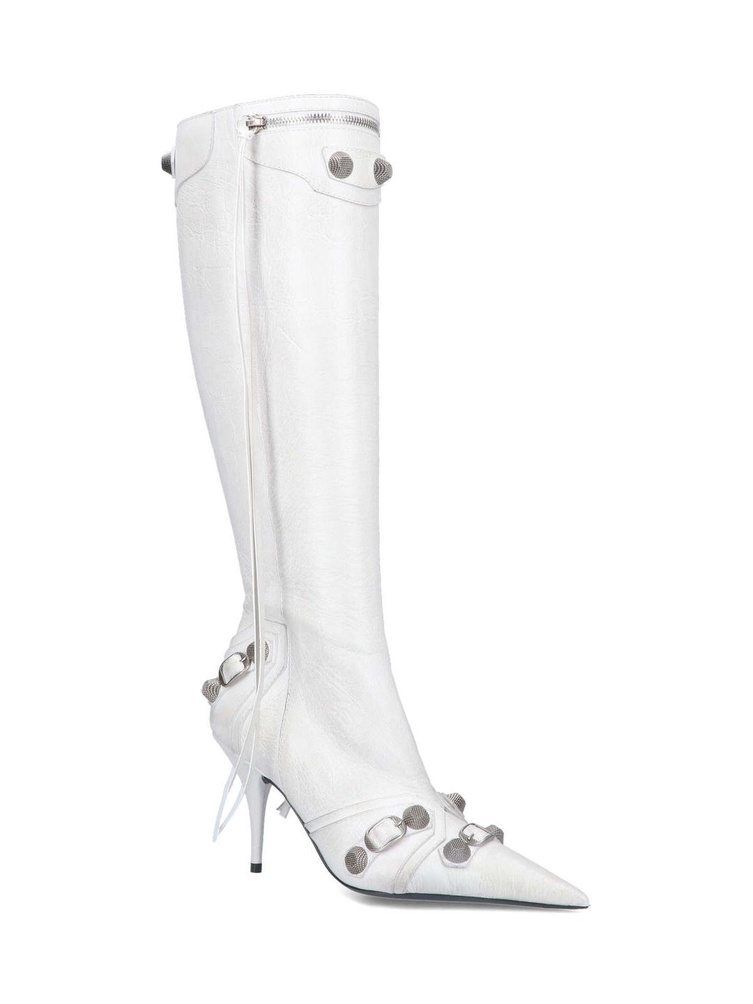 Balenciaga Women's Cagole Knee High Heel Boots #3