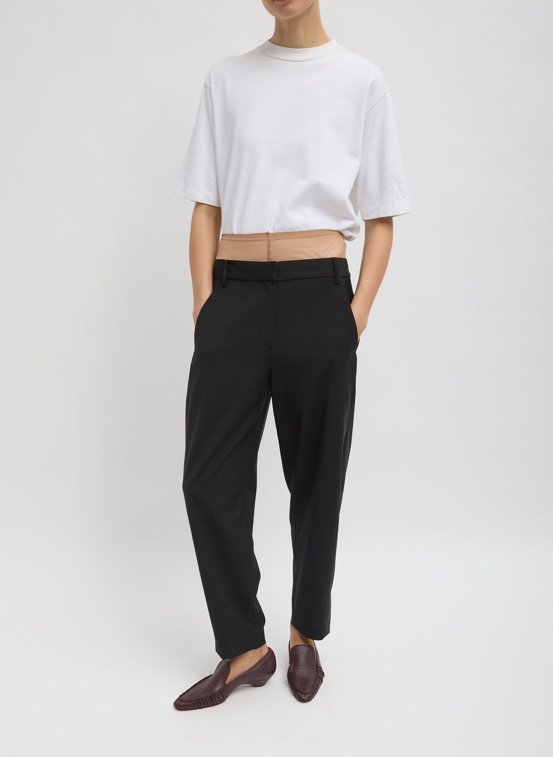 Tropical Wool Reese Sculpted Trouser #5