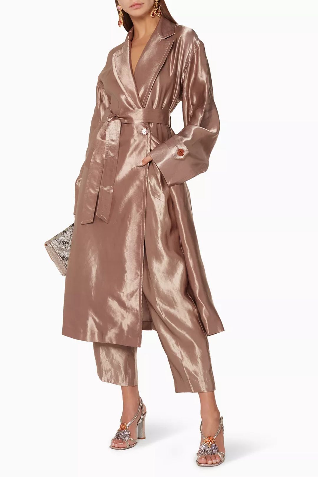 Dries Van Noten Linen Straight Leg Pants #2