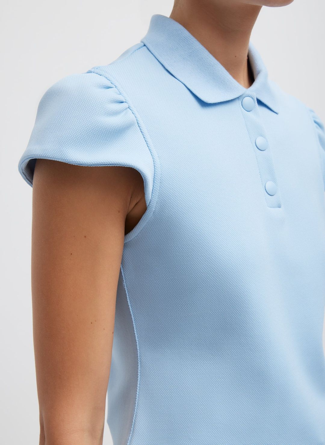 Luxe Pique Shrunken Polo Shirt