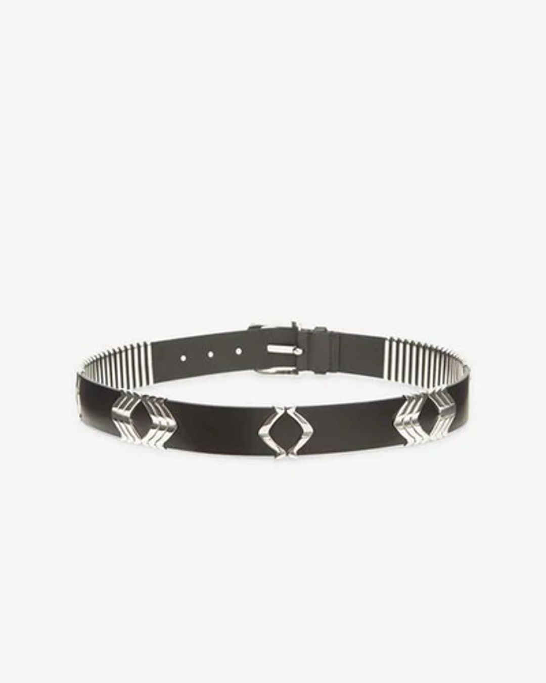 Leather Tehora Belt in Black #3
