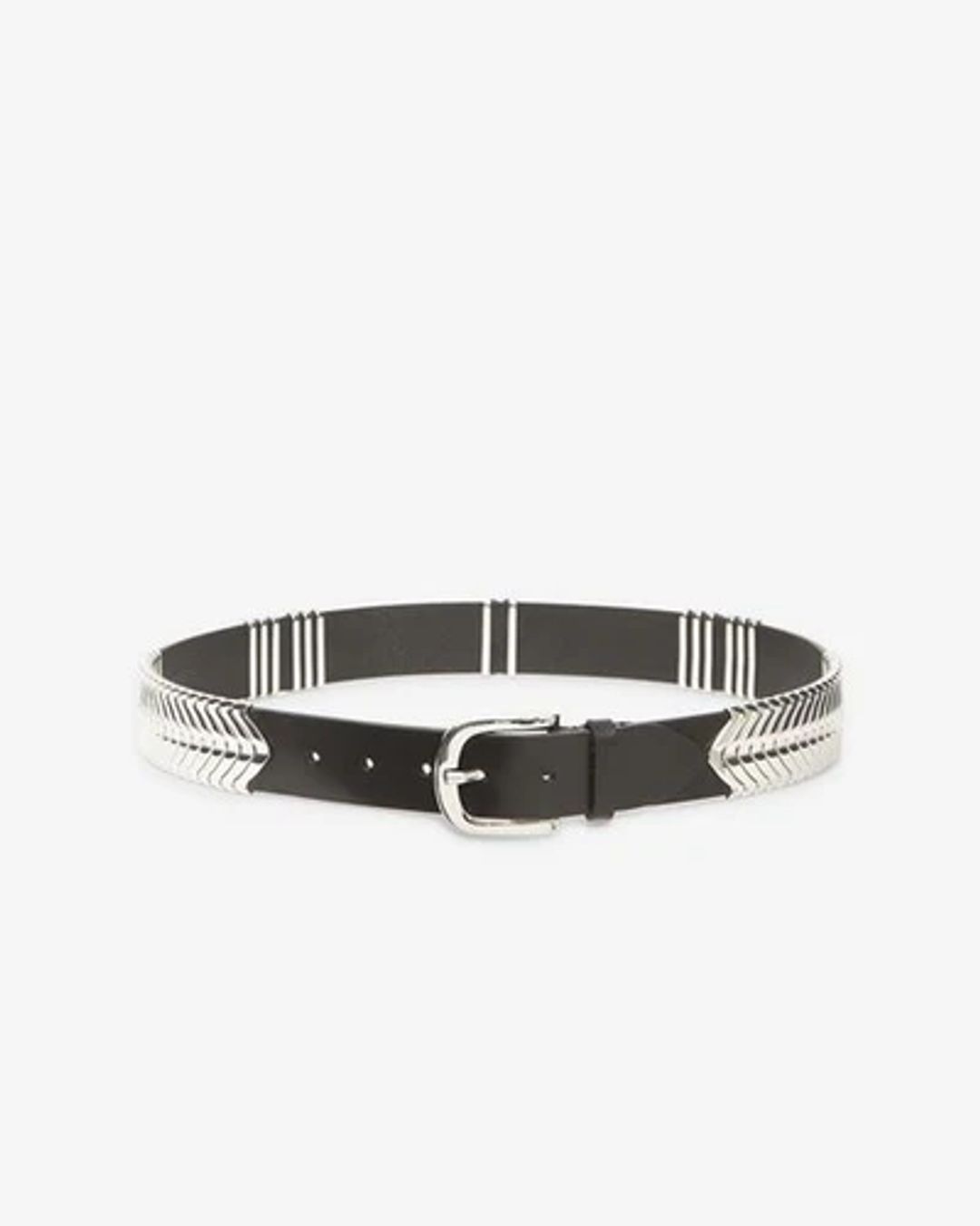 Leather Tehora Belt in Black