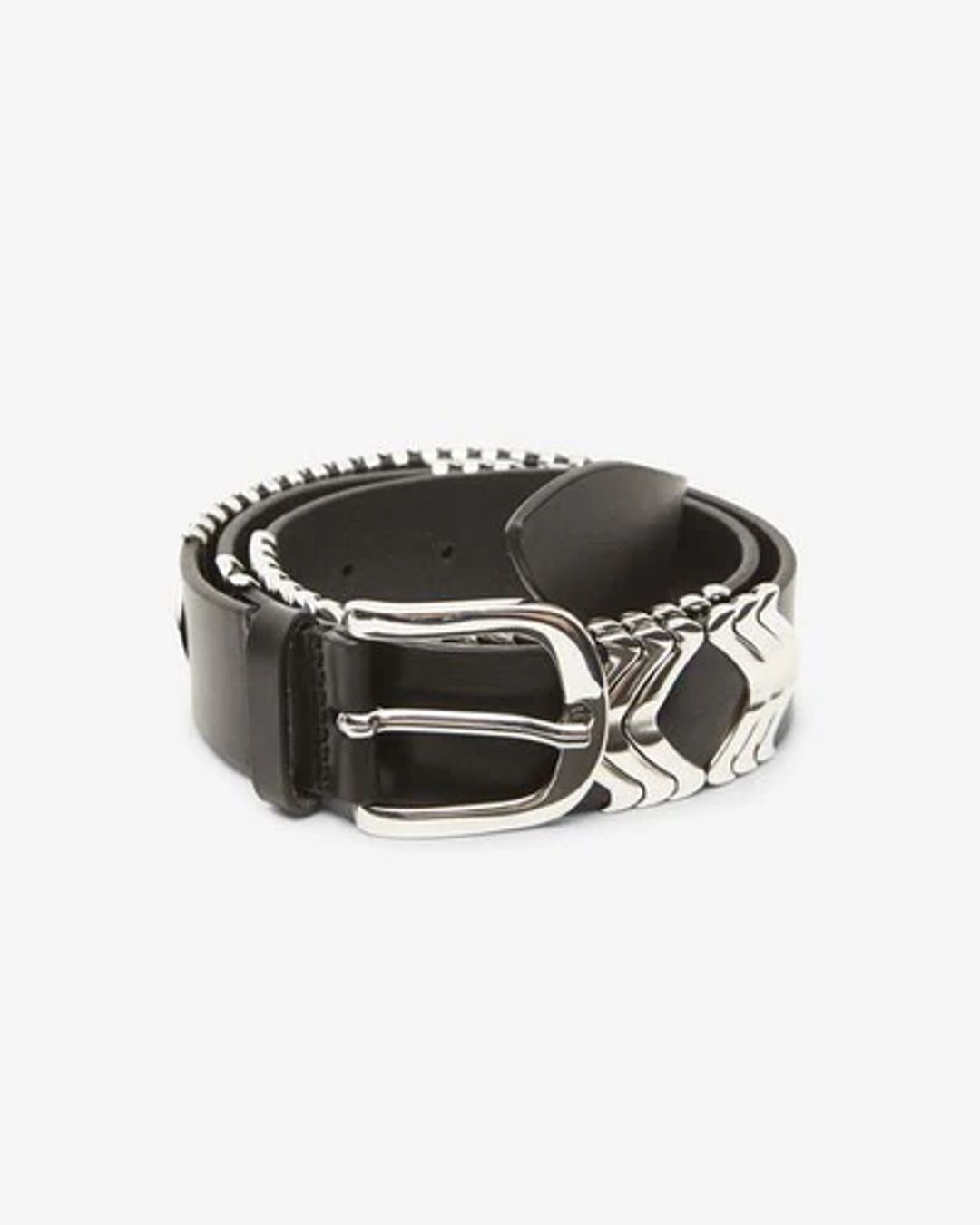 Leather Tehora Belt in Black #4