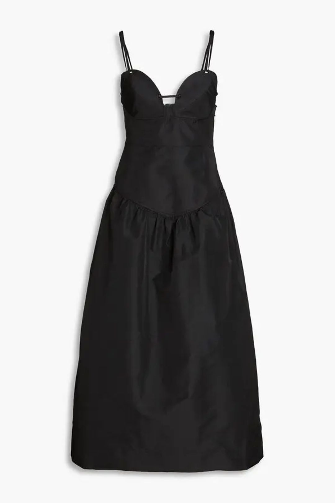 Taffeta Dress in Black