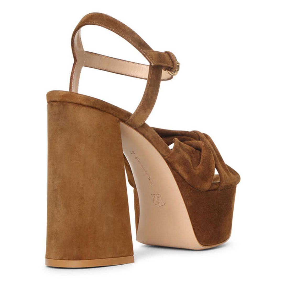 Donna suede platform sandals #3