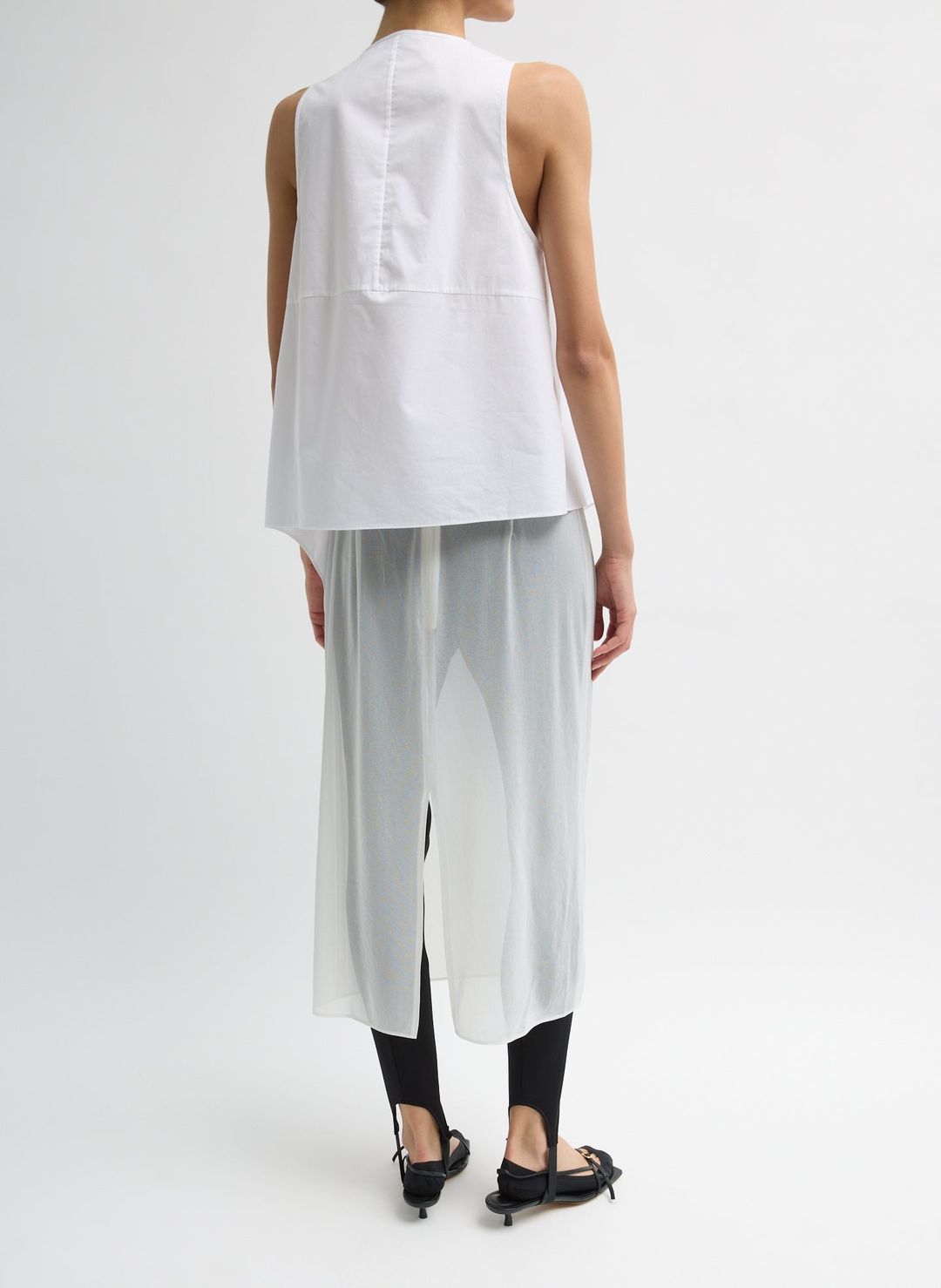 Eco Poplin Tie Front Top #5