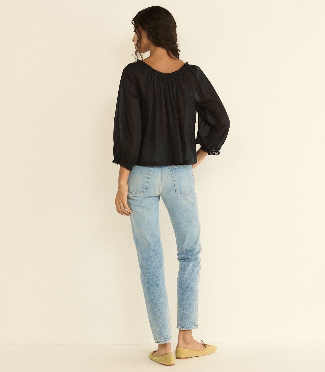 FLORINE TOP -- BLACK #6