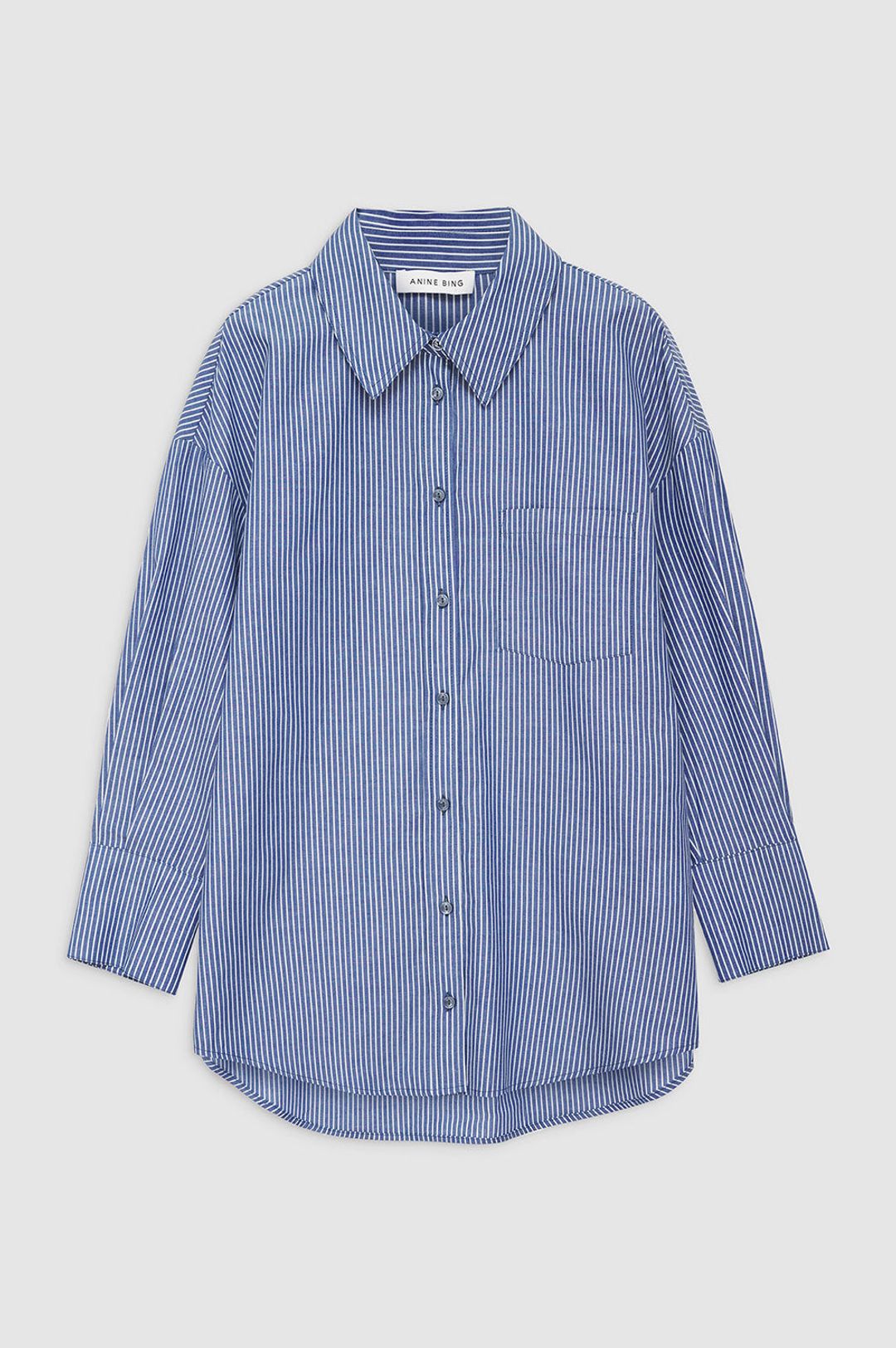 Mika Shirt - Blue And White Stripe #3