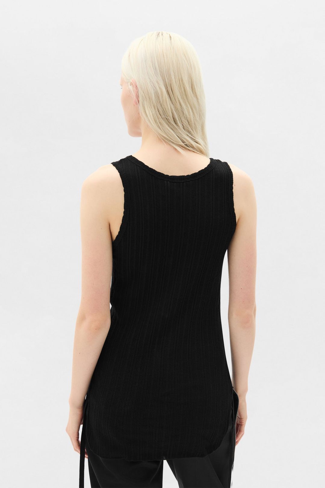 Mara Wrinkled Cropped Tank Top #3