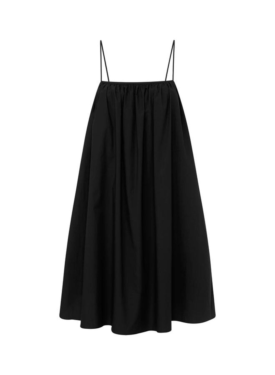 Voluminous Cami Mini Dress Black