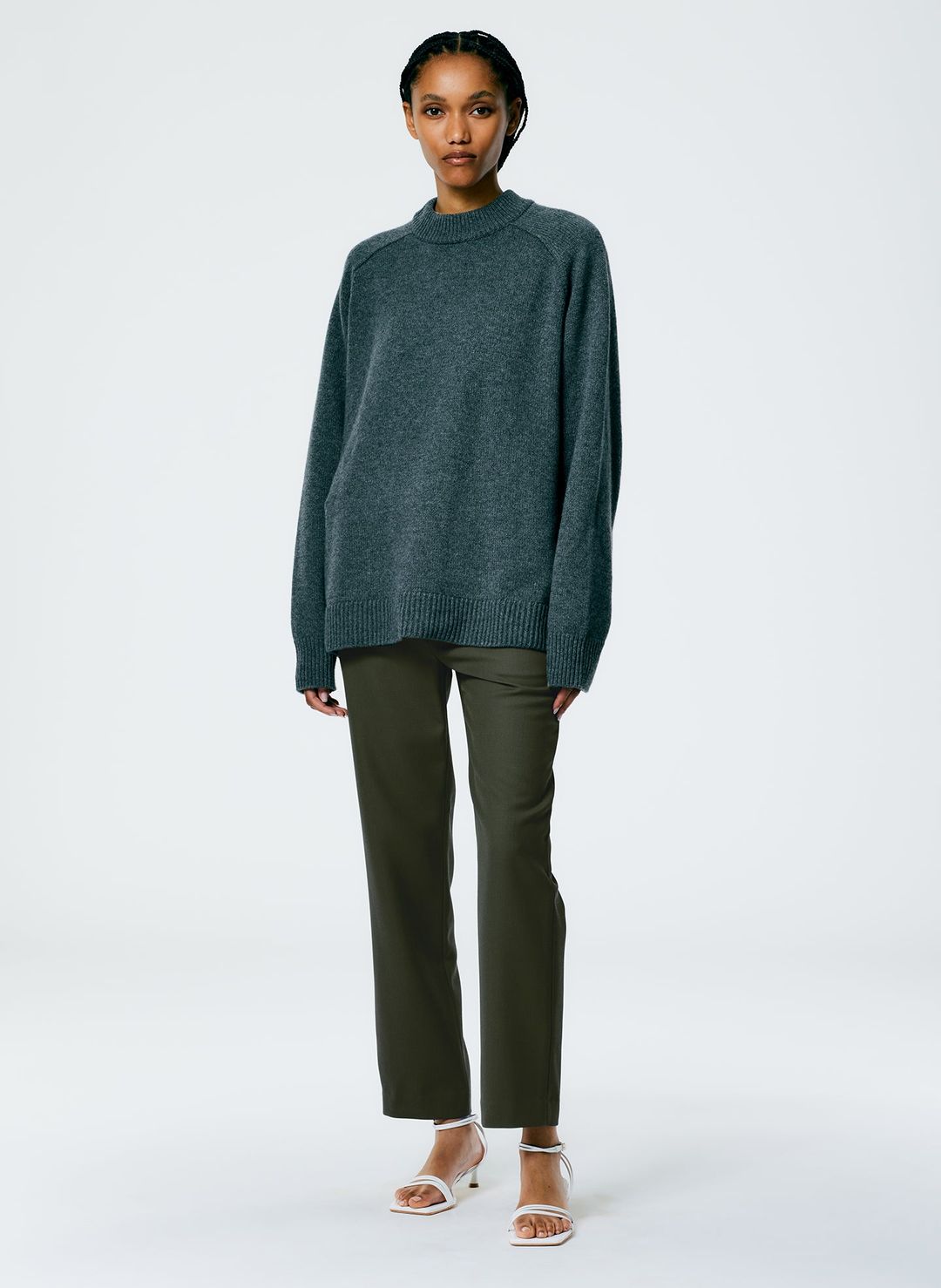 Cashmere Sweater Crewneck Oversized Pullover #5