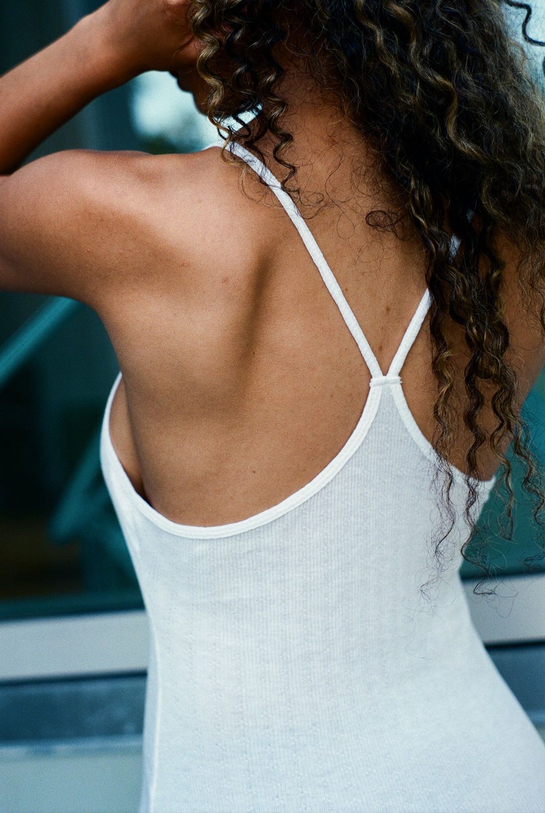 Pointelle Miro Mini Dress - White #3