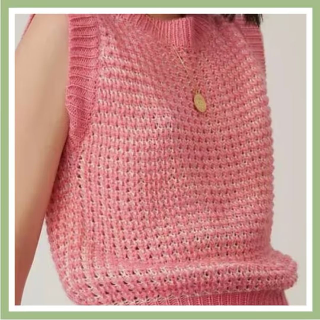 Pink/Rose Damien Sweater Vest #3