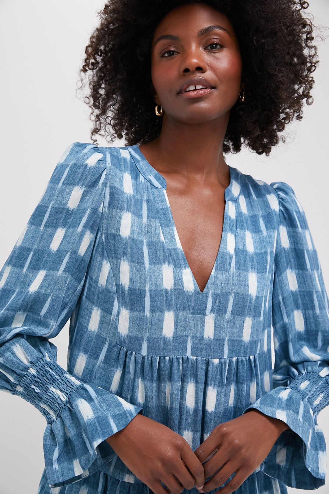 Blue Ikat Kenzo Dress #5