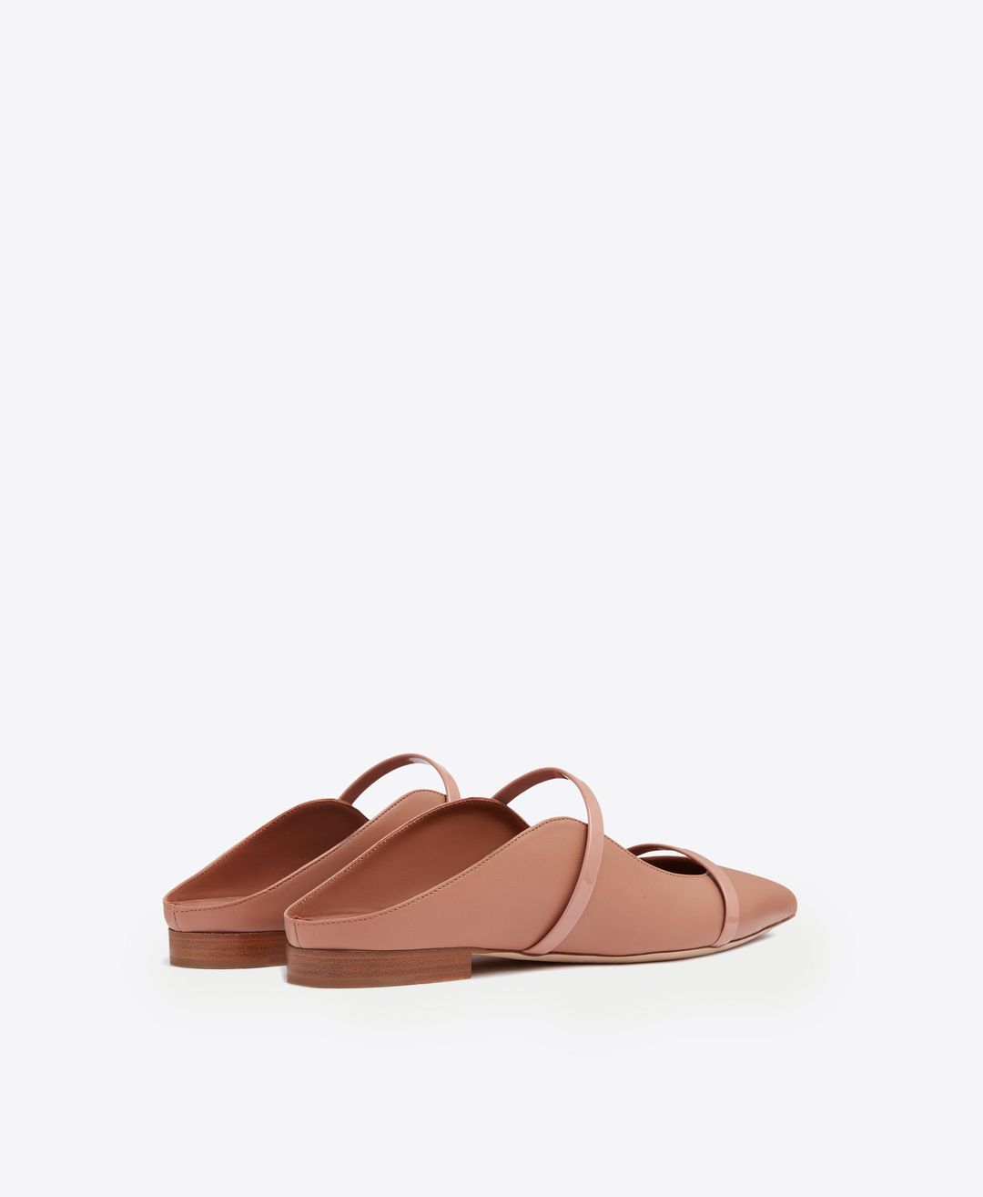 Maureen Flat - Nude Leather Flat Mule #3