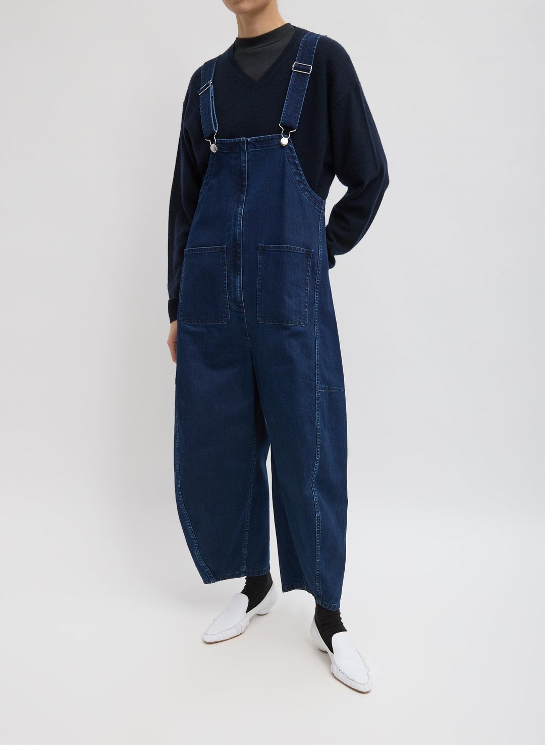 Classic Indigo Denim Jumpsuit #6