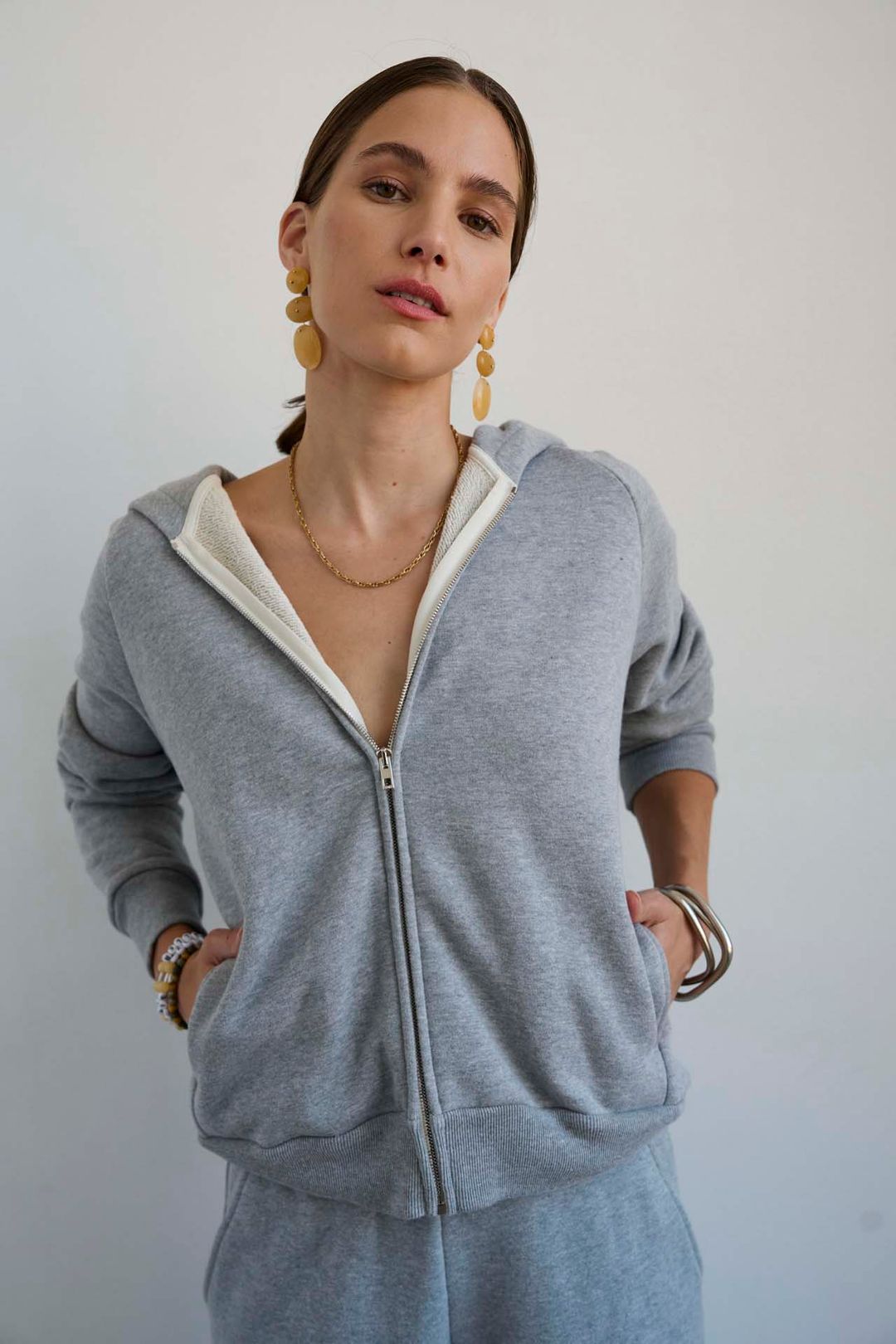 The Bird Hoodie in Heather Grey