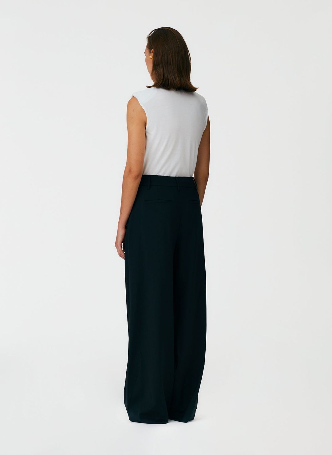 Tropical Wool Stella Pant with Removable Ankle Bands #3