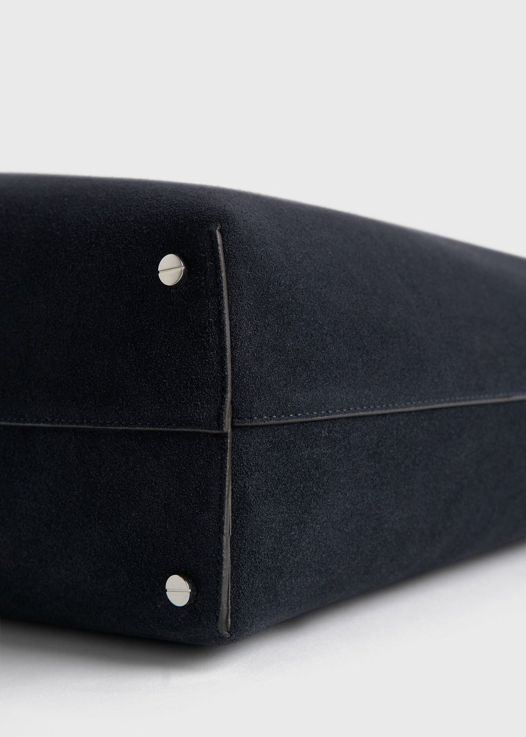 Bevel suede bag navy #6