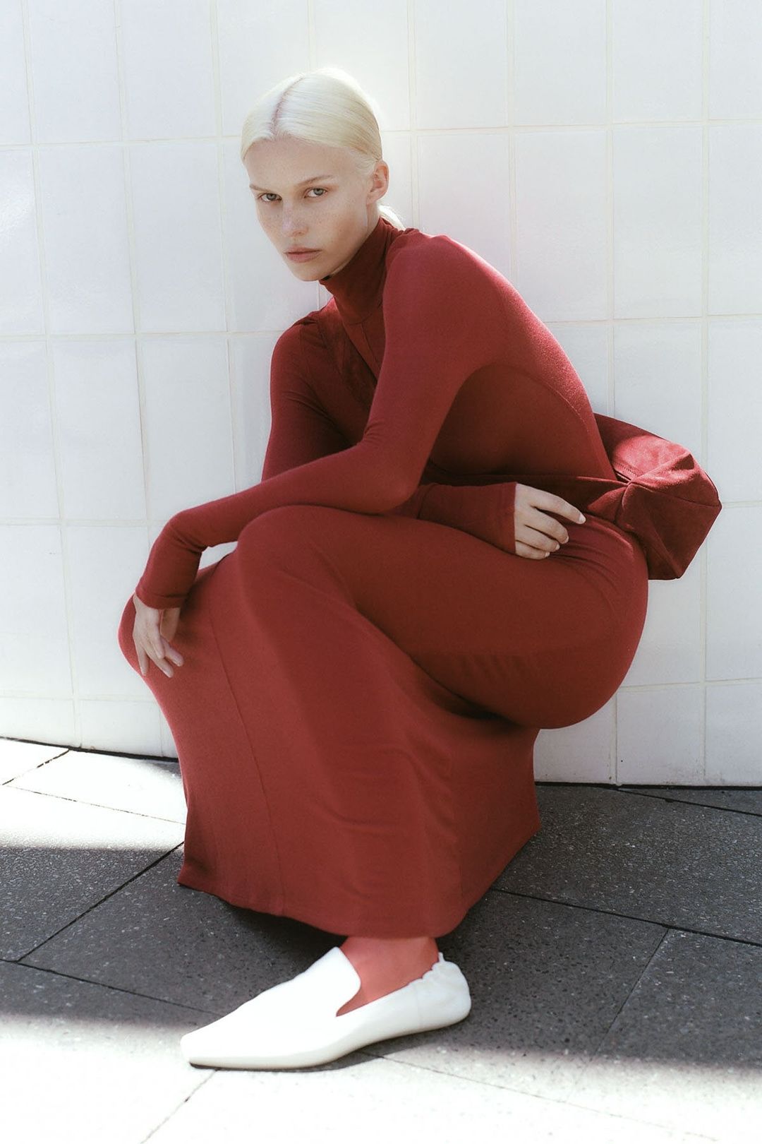 Flat Loafer - White #6