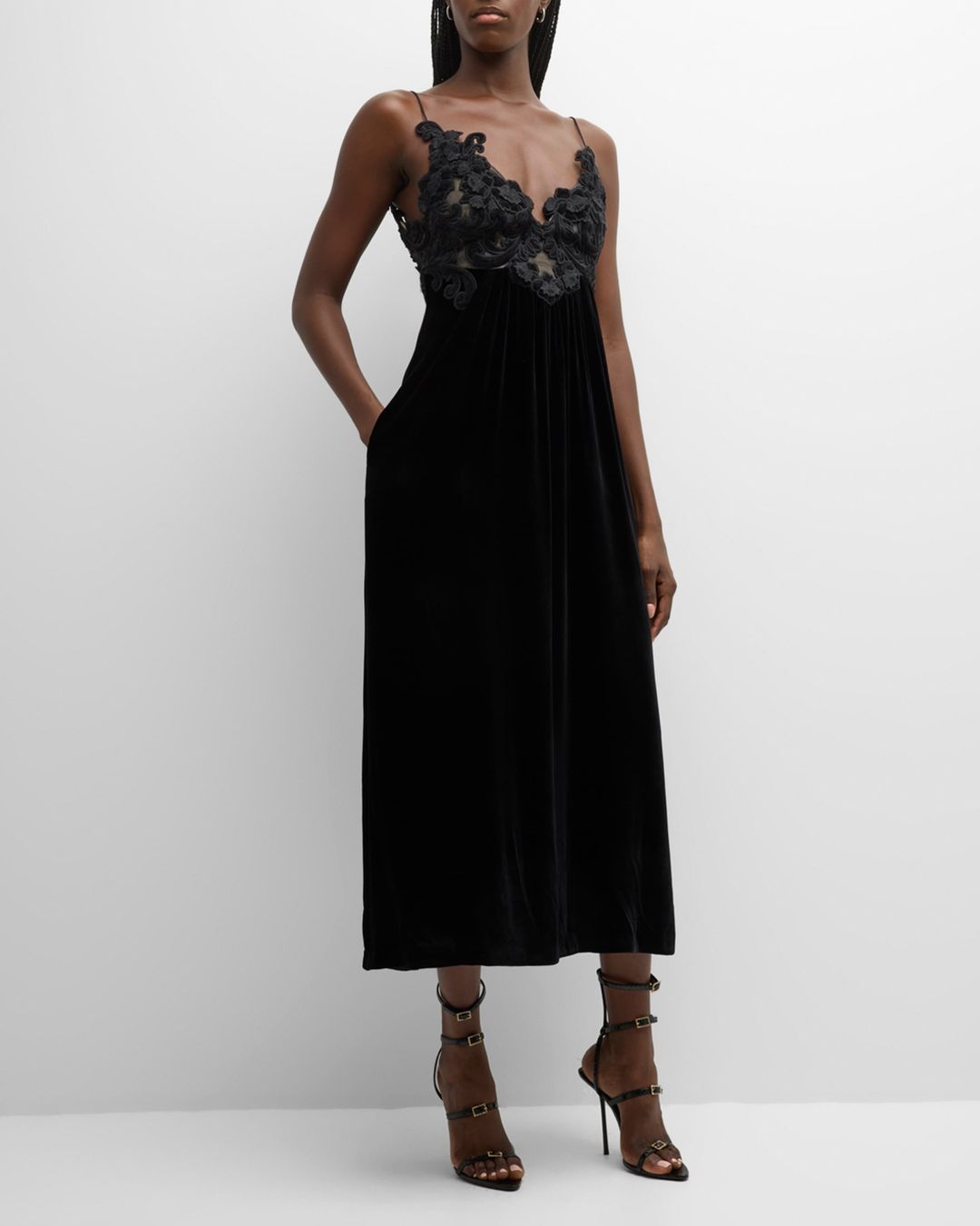 Sensory Velvet Slip Dress #2