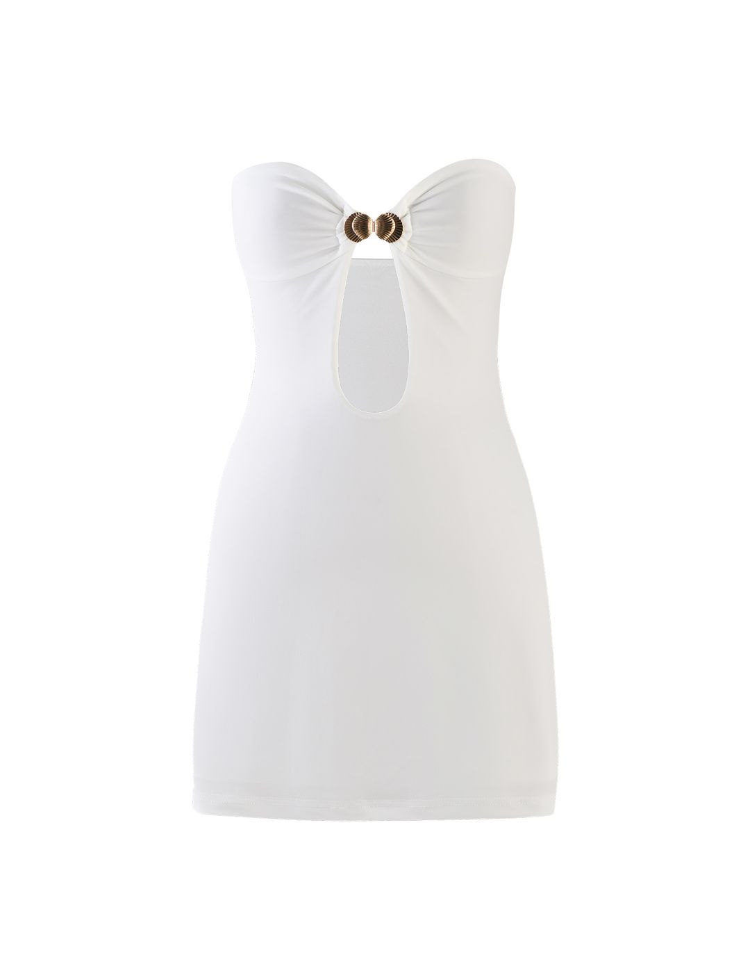 CECILY MINI DRESS - WHITE #5