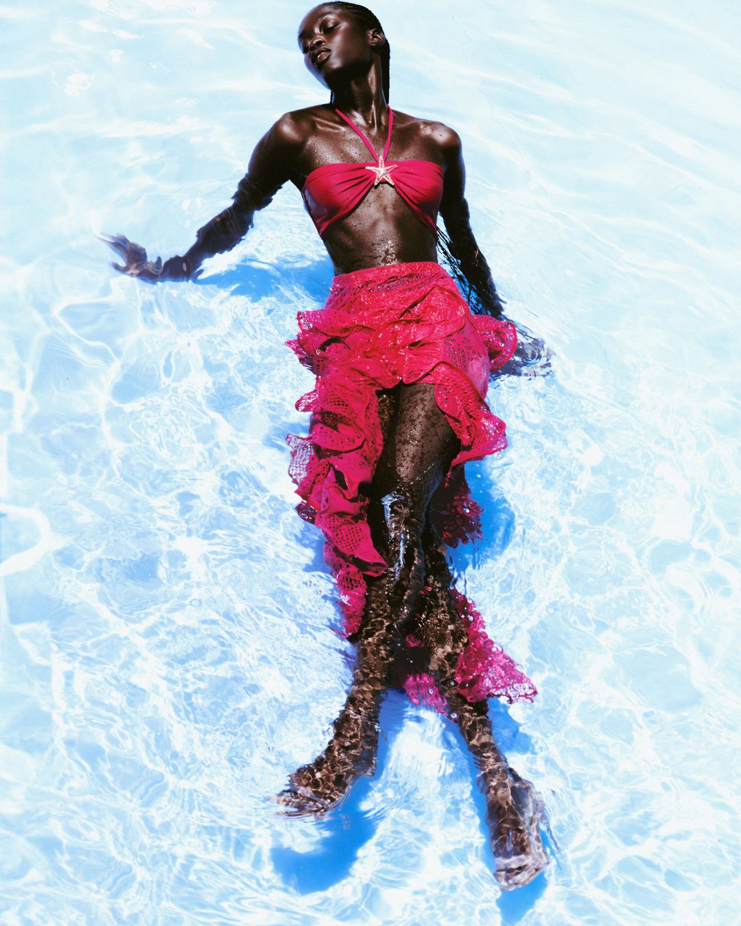 Ruffled Lace Beach Skirt #5