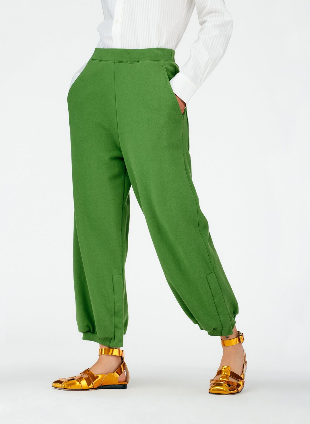 Cropped Sweatpant with Zipper #5
