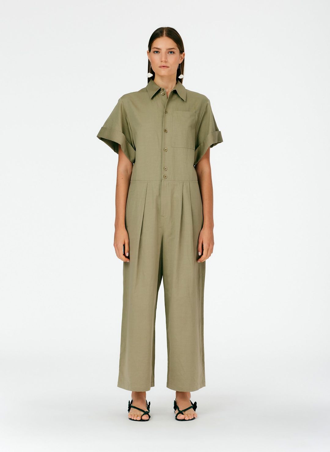 Cotton Linen Sateen Jumpsuit #12