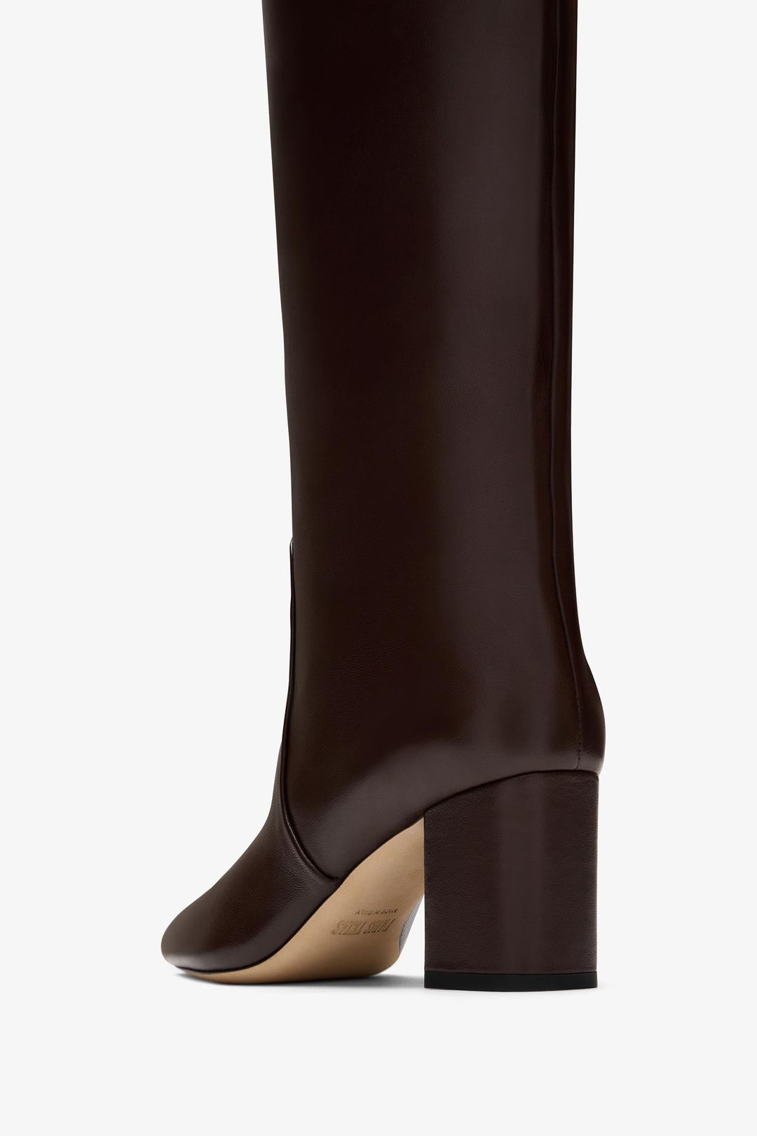 Brown nappa leather heel 70 boots #5