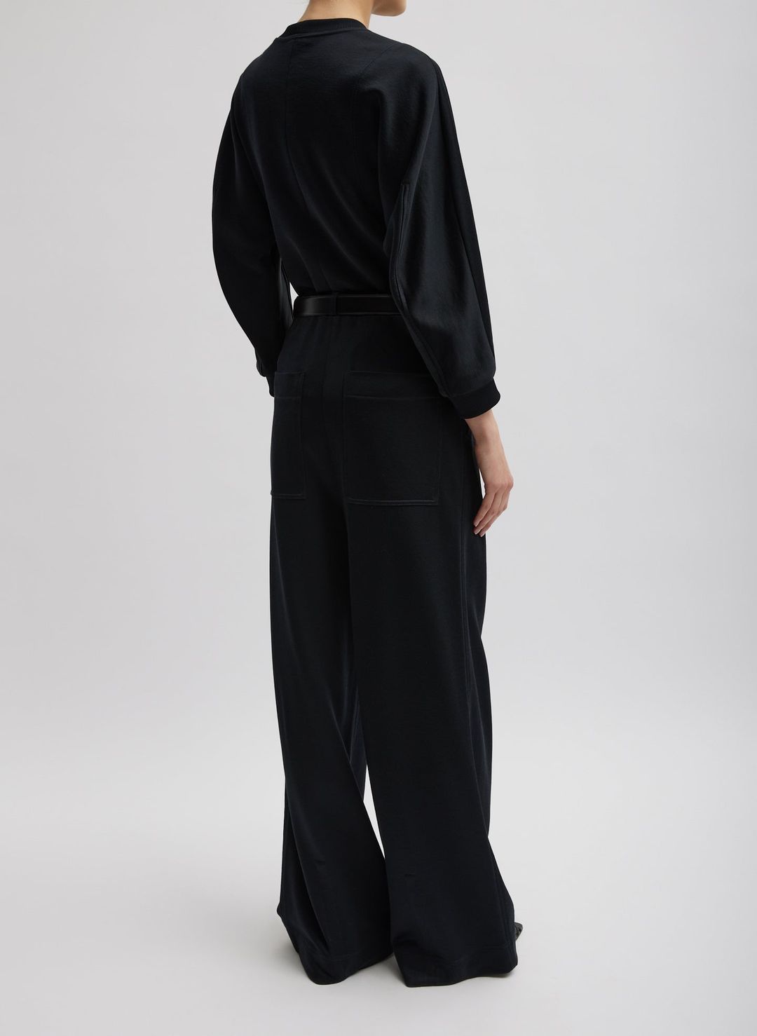 Silk Terry Pleated Pull On Pant #5