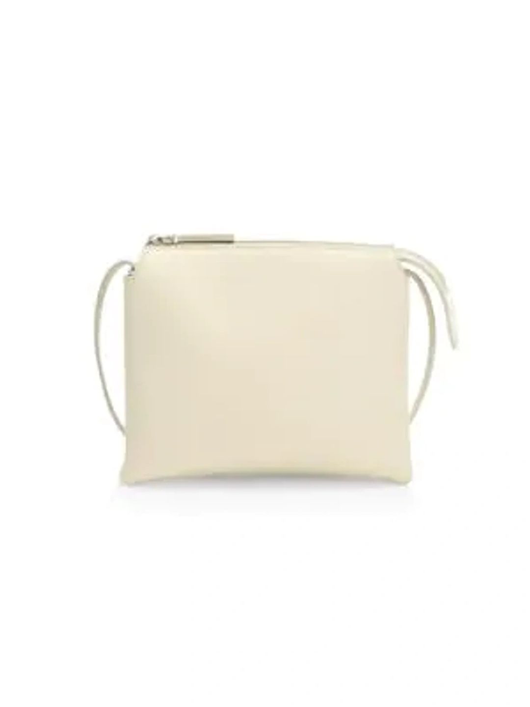 Mini Nu Twin Leather Crossbody Bag In Ivory #4