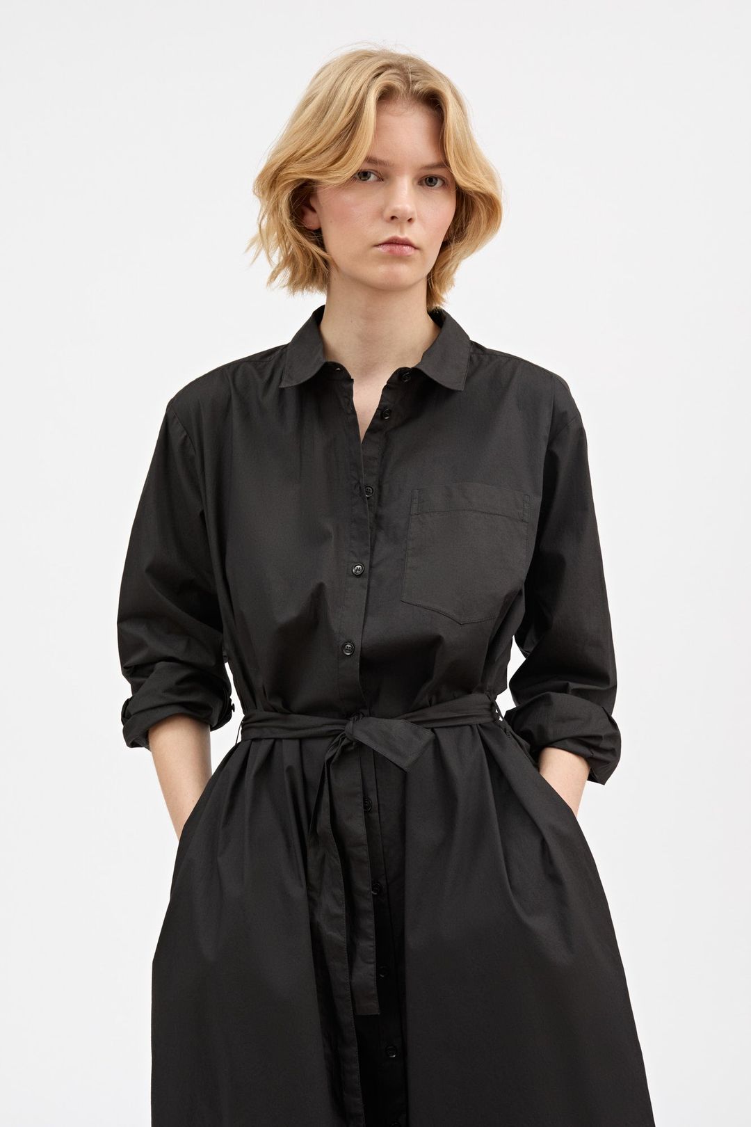 Leigh shirtdress - Black #3