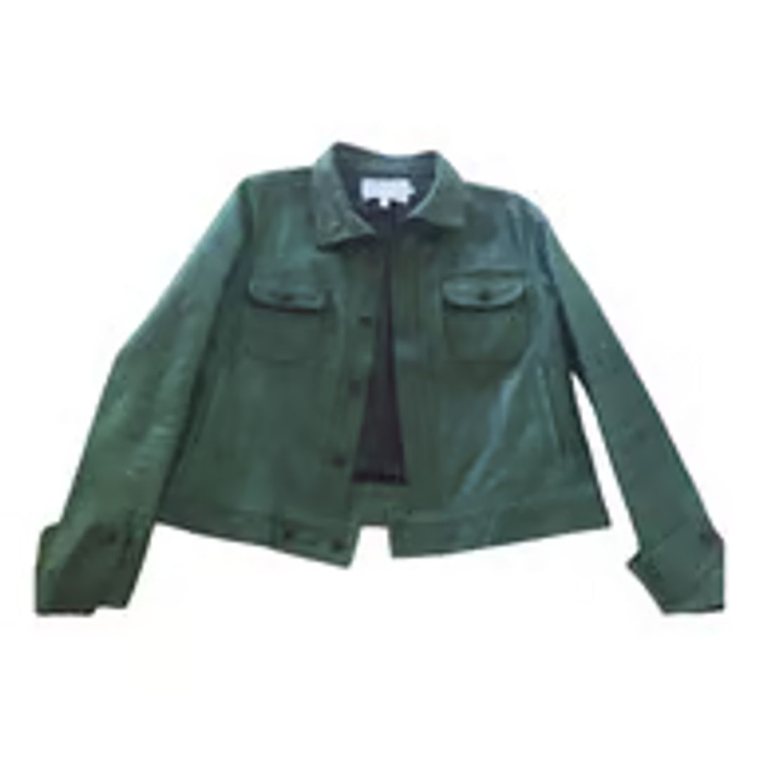 Leather biker jacket