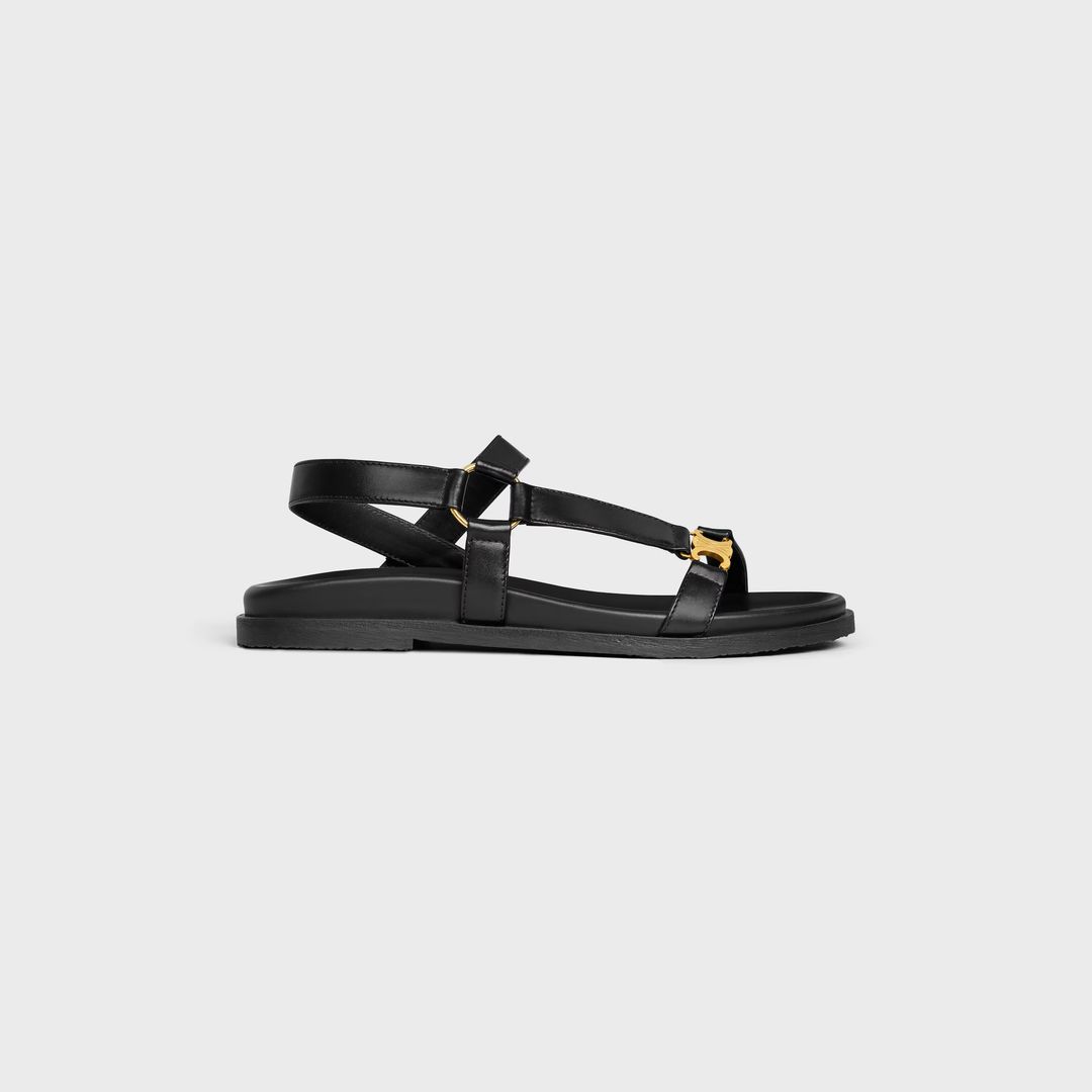 MAUD SANDAL WITH TRIOMPHE IN CALFSKIN