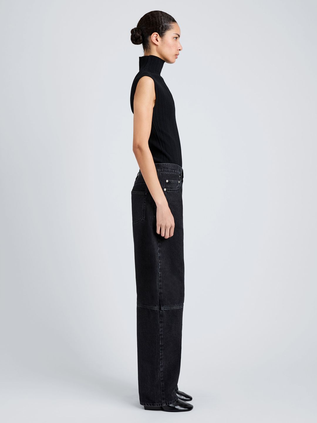 Fontana Jean in Black Rigid Denim #3