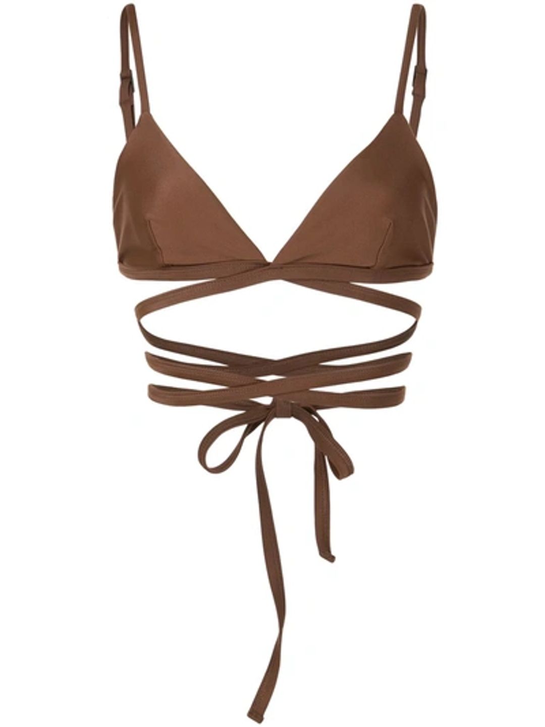 The Wrap triangle bikini top