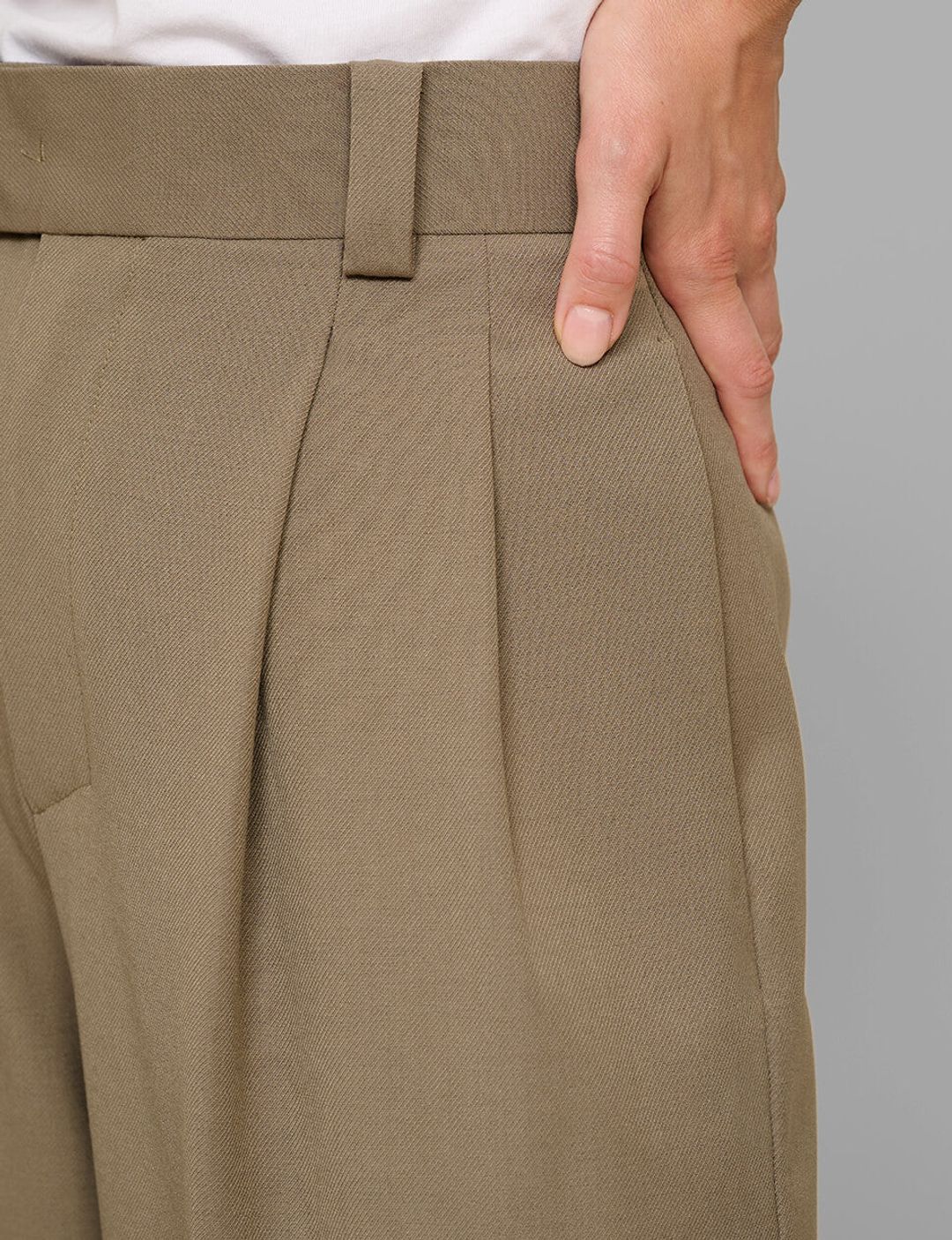 Tan Wide Leg Pants #6