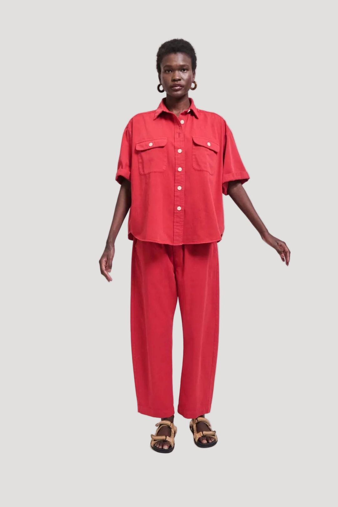 The Boxer Pant in Red #11