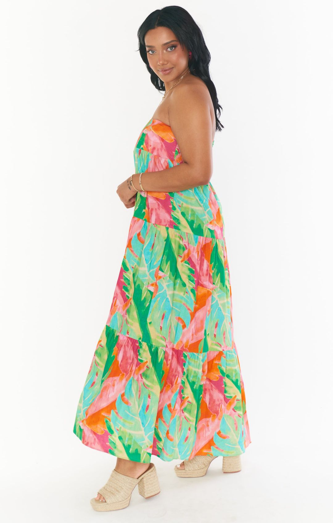 Melody Maxi Skirt ~ Tropics Palm #5