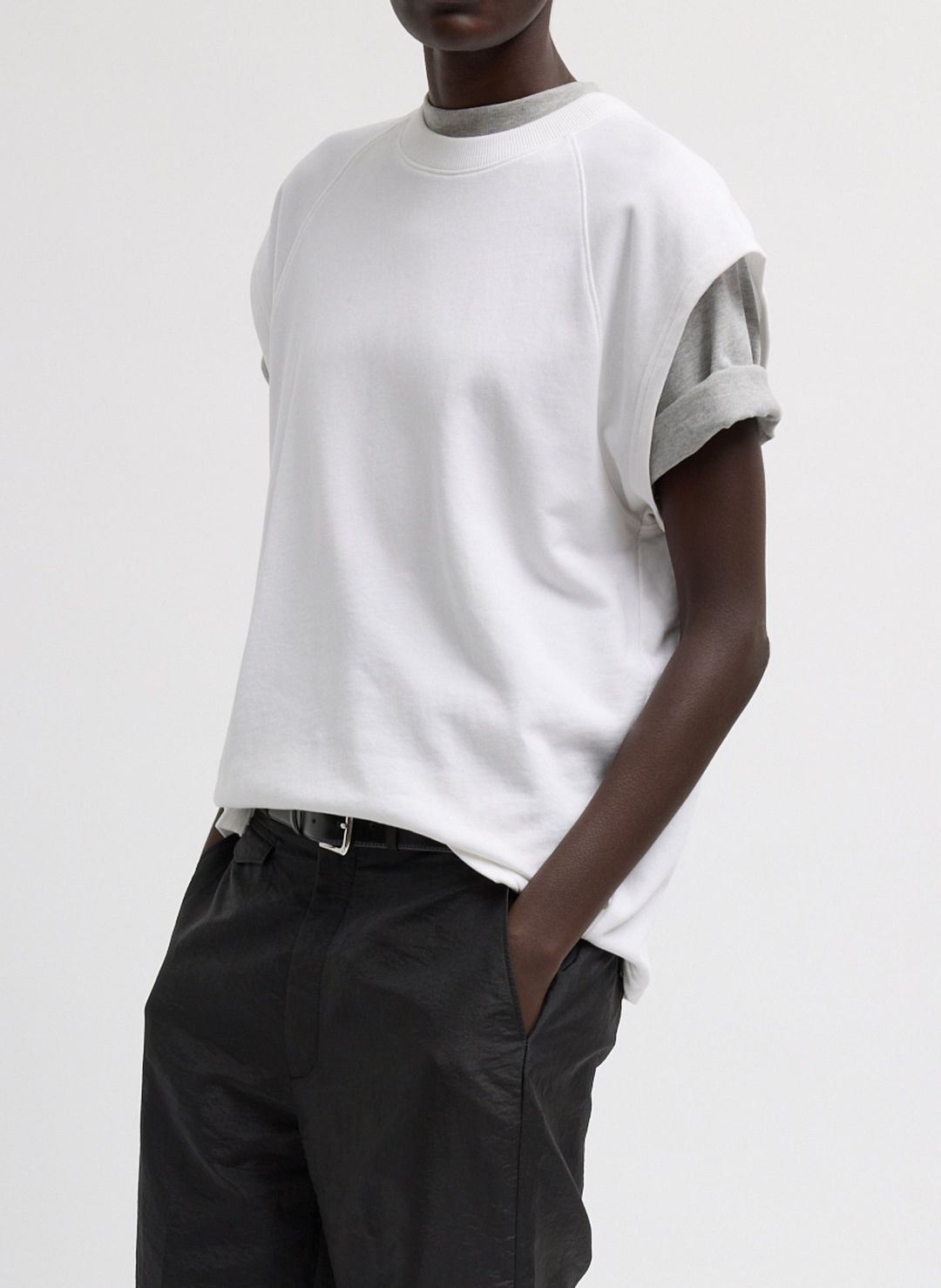 Light Weight Sweatshirting Sleeveless Easy Top #3