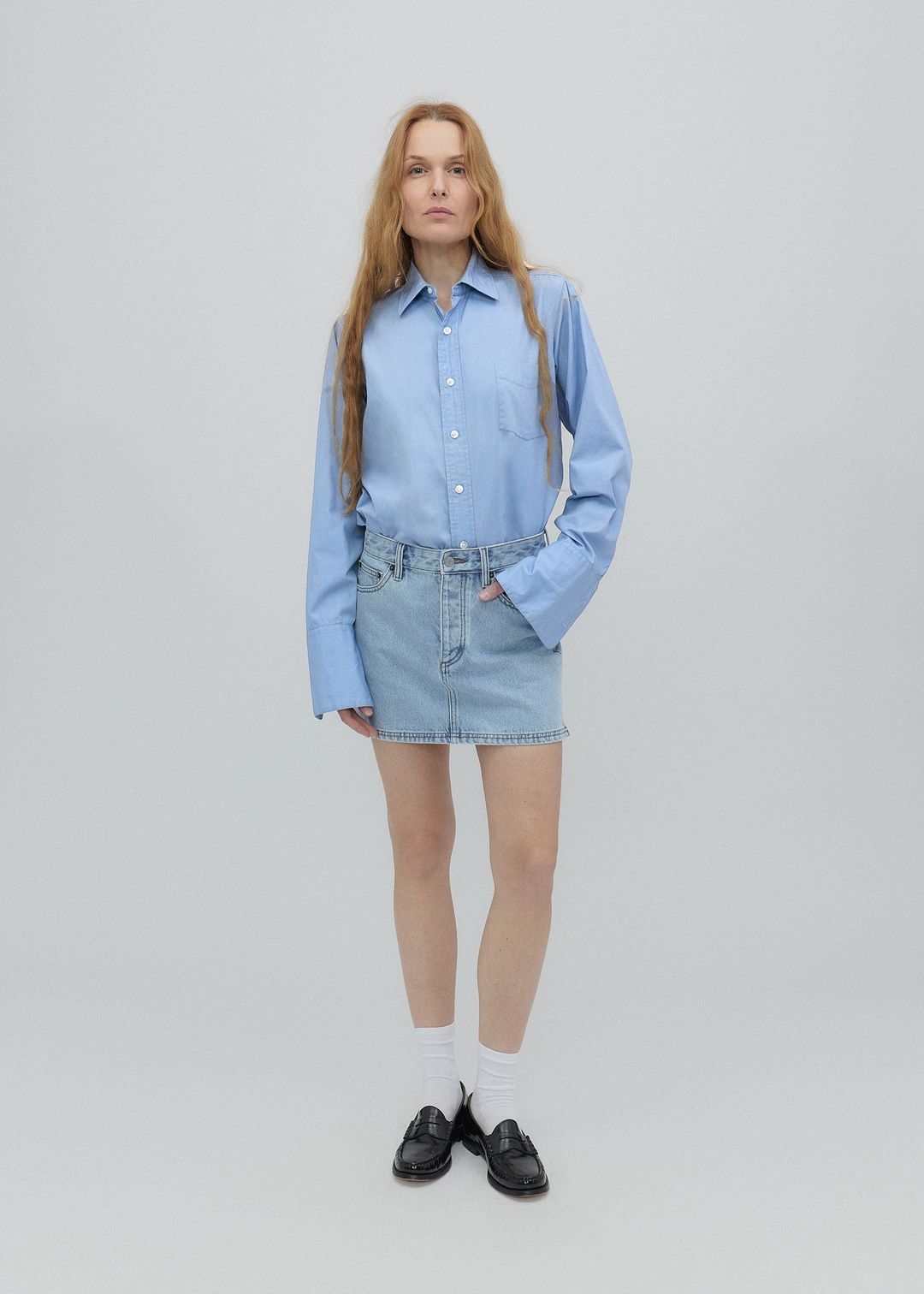 Holly Skirt in Vintage Blue