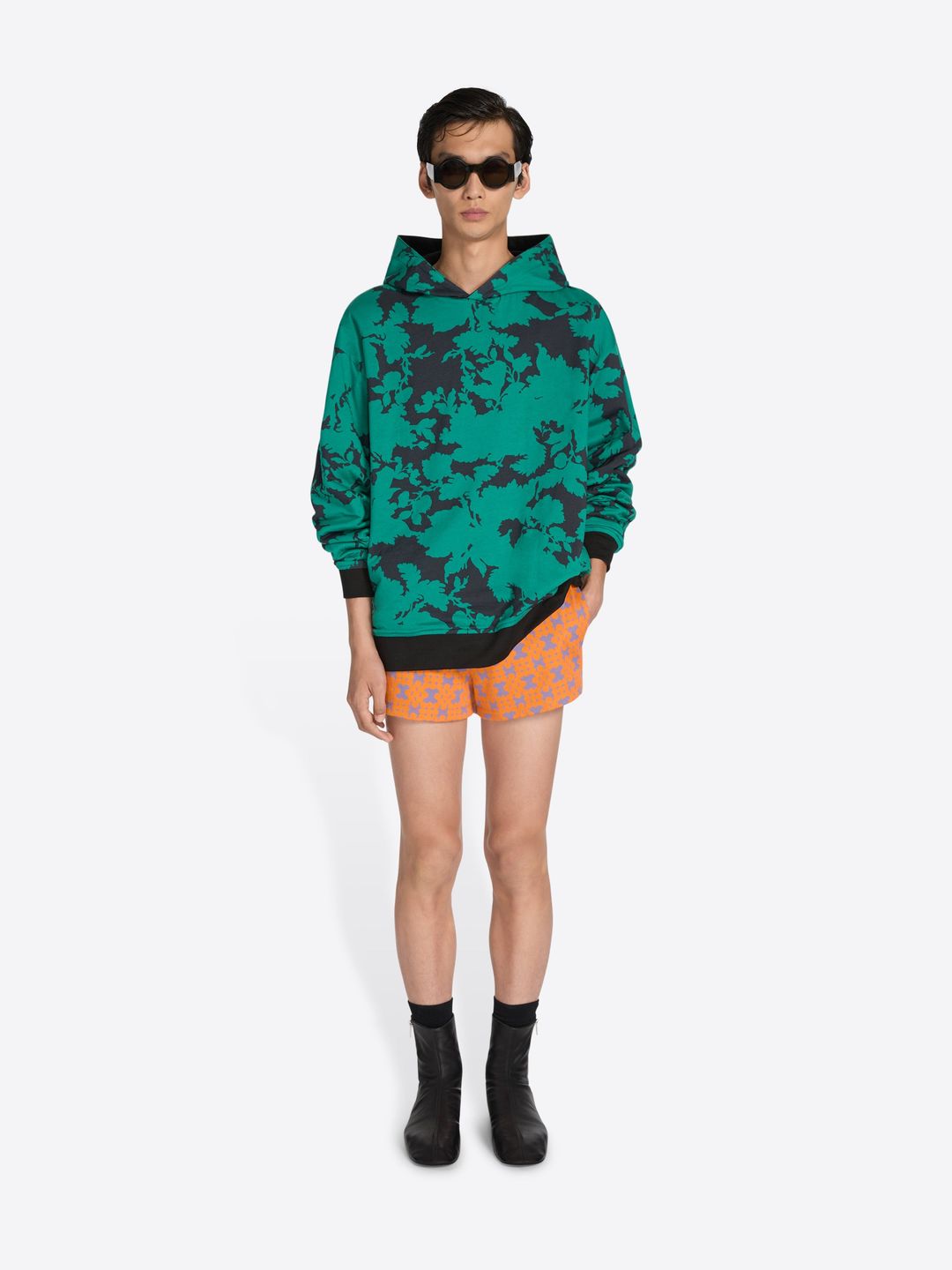 Reversible cotton hoodie