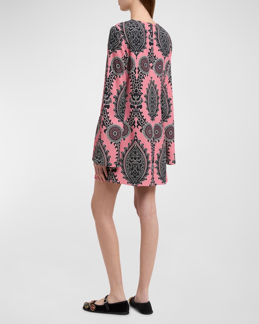 Supremes Long-Sleeve Mini Swing Dress #4