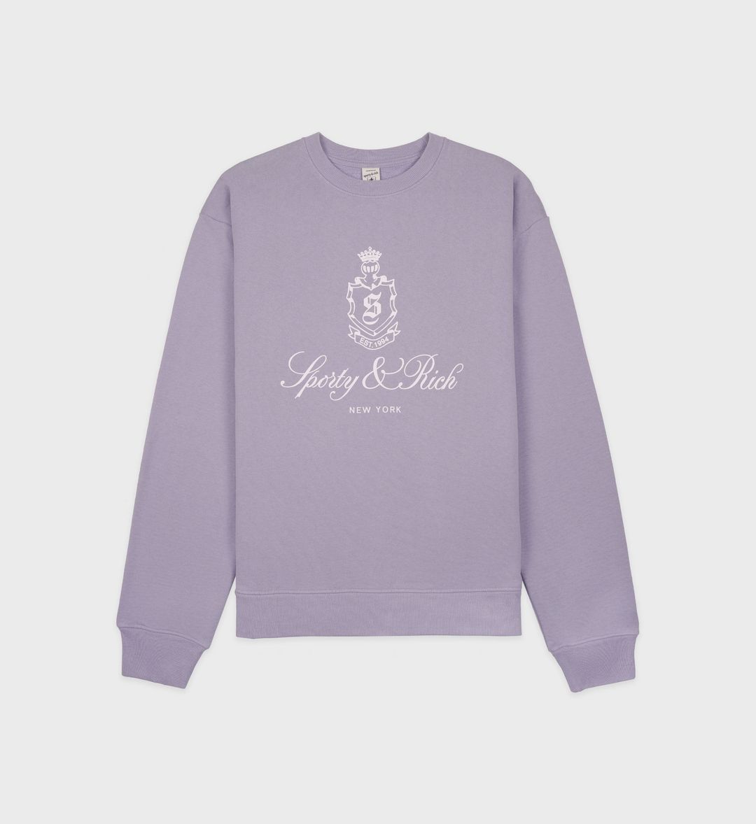 Vendome Crewneck - Soft Lilac/White
