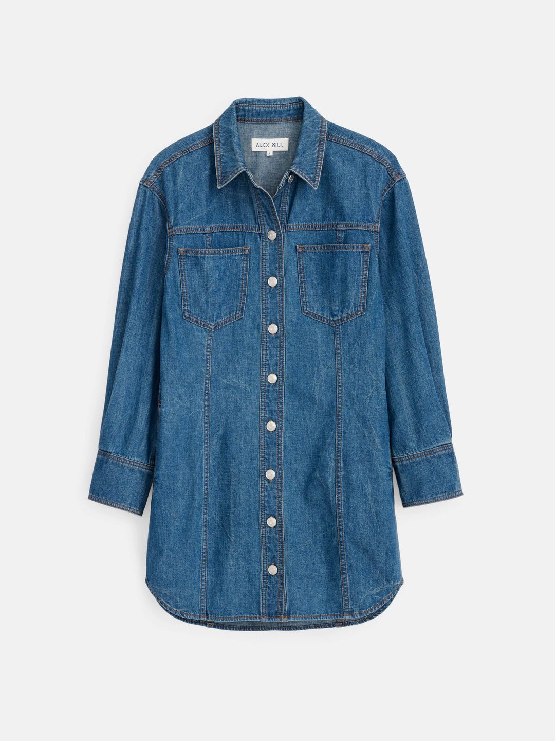 Marissa Shirtdress in Light Weight Denim