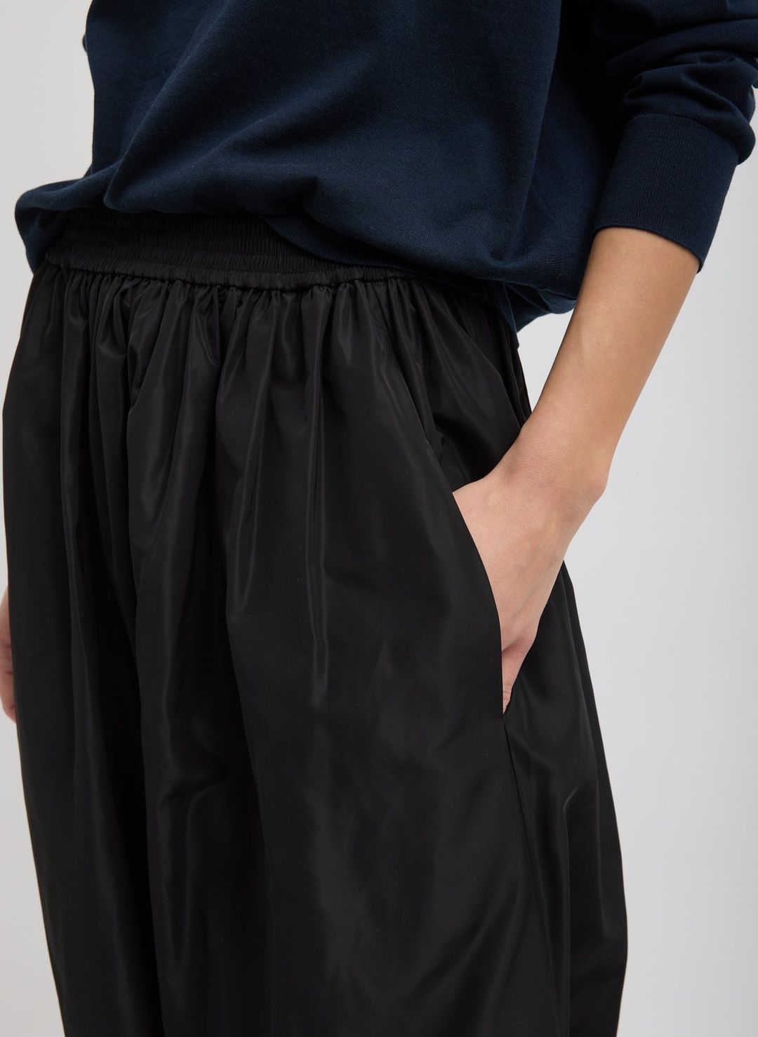 Italian Sporty Nylon Pleated Jalouise Skirt #2